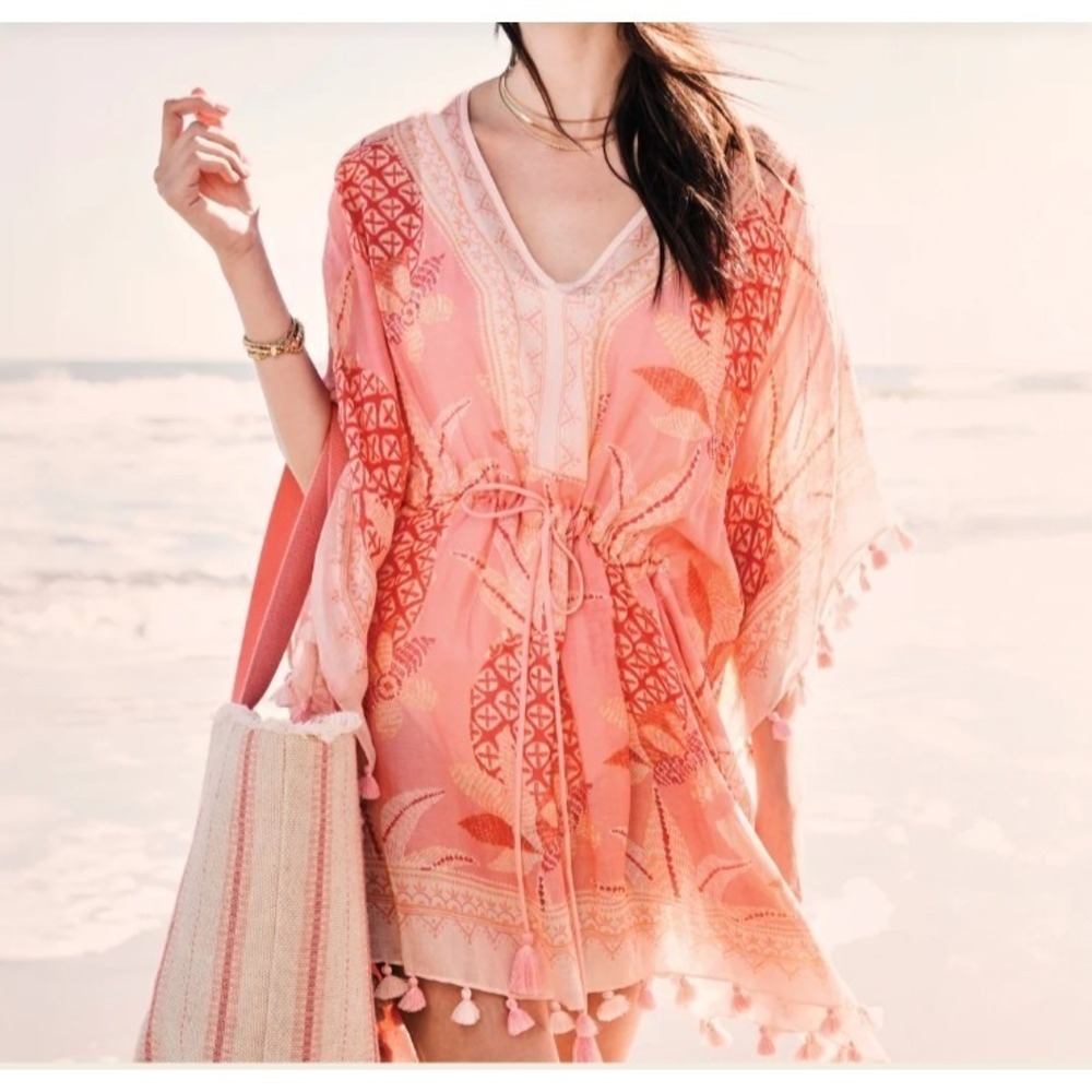 Spartina 449 Beach Callawassie Pineapple Travel Pool Swimsuit‎ Cover Up